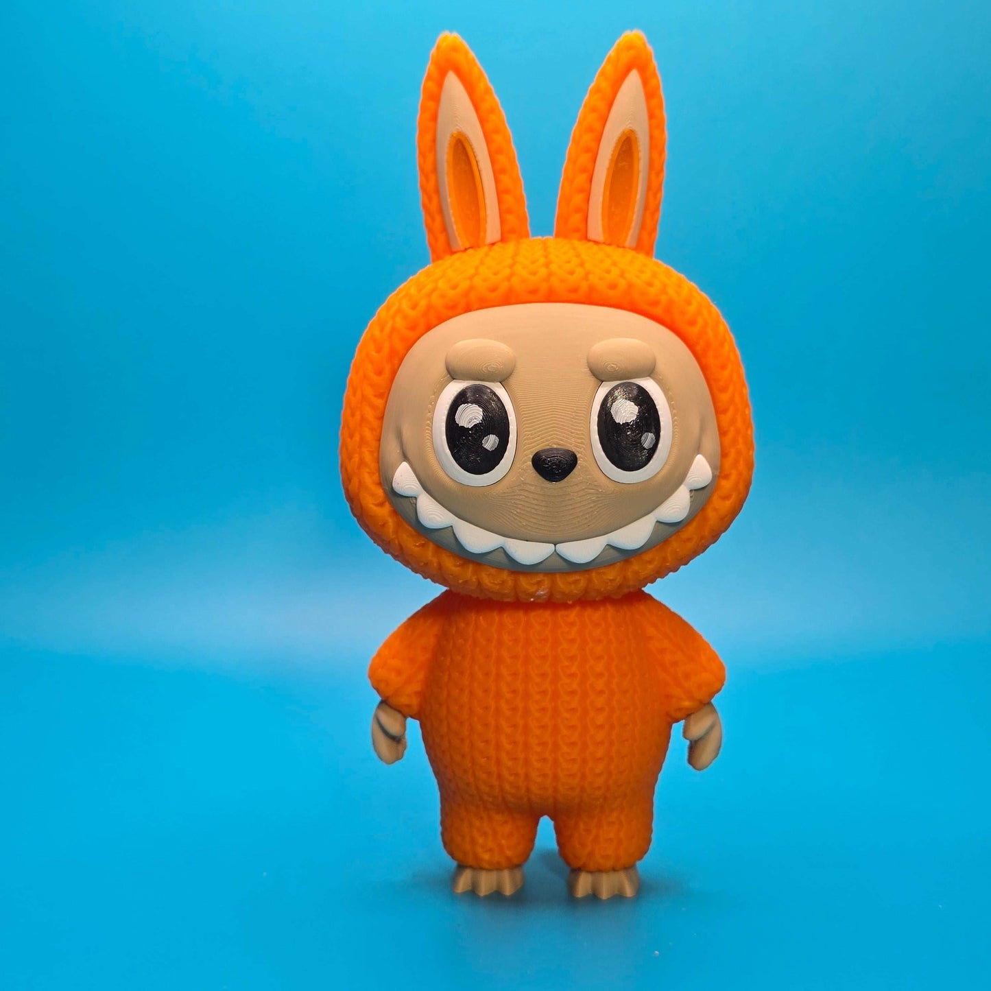 Bubu Monster | 3D Printed Knitted - Texture Figurine with Rotating Head - Impishly Yours
