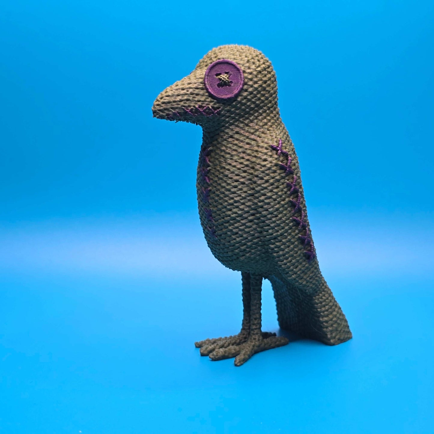 Nevermore the Raven | 3D Printed Stitchling Figurine - Impishly Yours