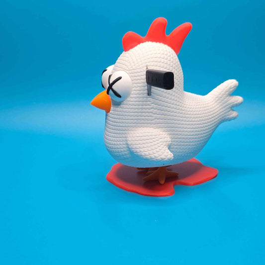 Stabbert the Chicken | Cute But Killed 3D Printed Figurine - Impishly Yours