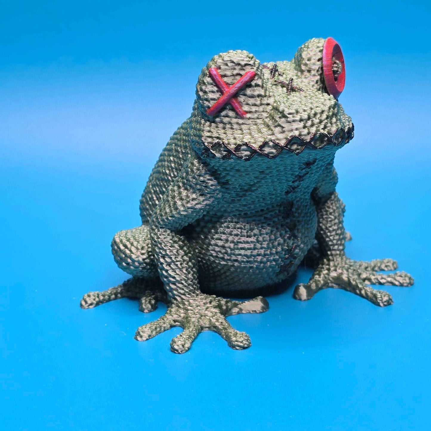 Toadrick the Toad | 3D Printed Stitchling Figurine - Impishly Yours