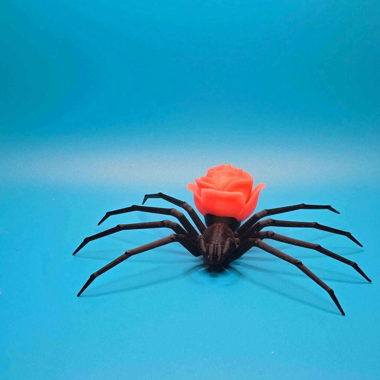 Widow’s Bloom | Creepy - Cute Spider Figurine with Floral Back - Impishly Yours