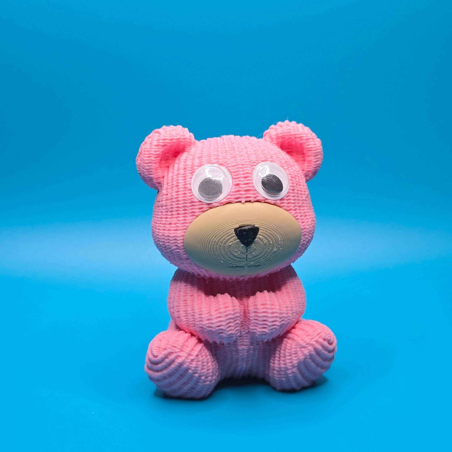Zed the Bear | 3D Printed Knitted - Texture Collectible - Impishly Yours