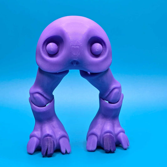 Articulated Fresno Nightcrawler | 3D Printed Creepy - Cute Figurine - Impishly Yours