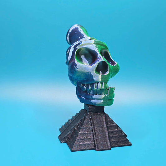 Aztec Death Whistle | 3D Printed Whistle with Pyramid Stand - Impishly Yours
