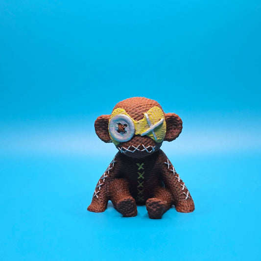 Bananas the Monkey | Mischievous 3D Printed Creature Figurine - Impishly Yours