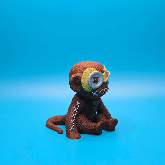 Bananas the Monkey | Mischievous 3D Printed Creature Figurine - Impishly Yours