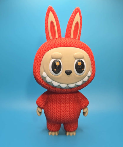 Bubu Monster | 3D Printed Knitted - Texture Figurine with Rotating Head - Impishly Yours