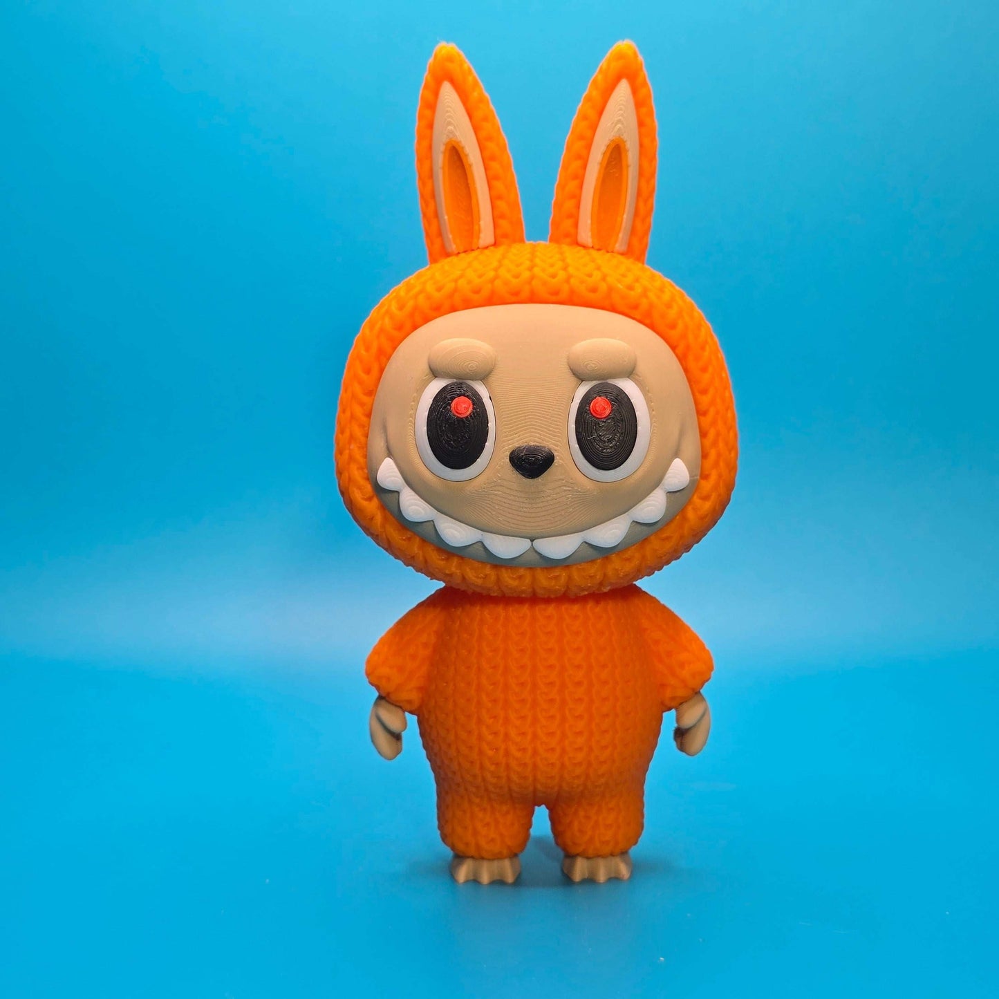 Bubu Monster | 3D Printed Knitted - Texture Figurine with Rotating Head - Impishly Yours