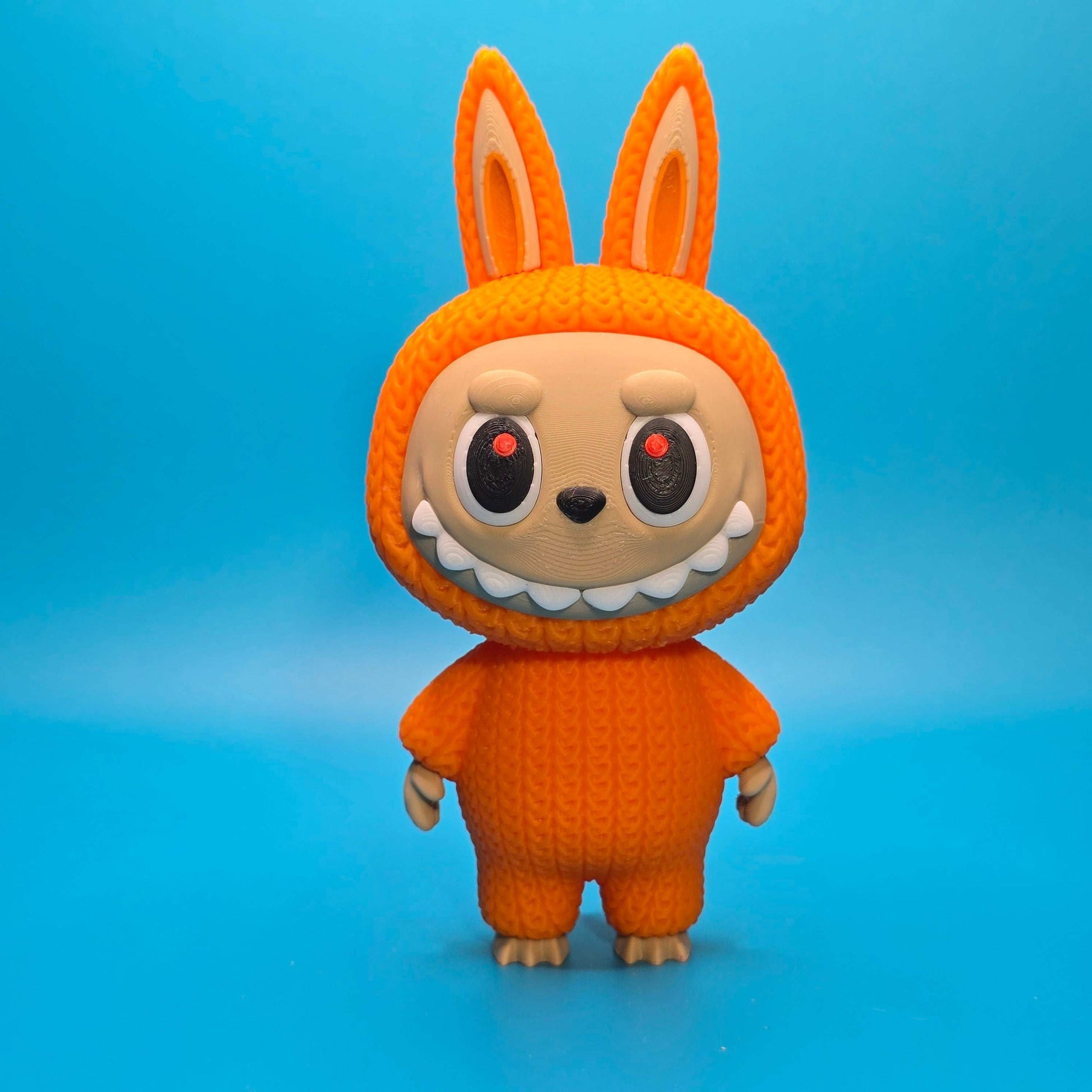 Bubu Monster | 3D Printed Knitted - Texture Figurine with Rotating Head - Impishly Yours