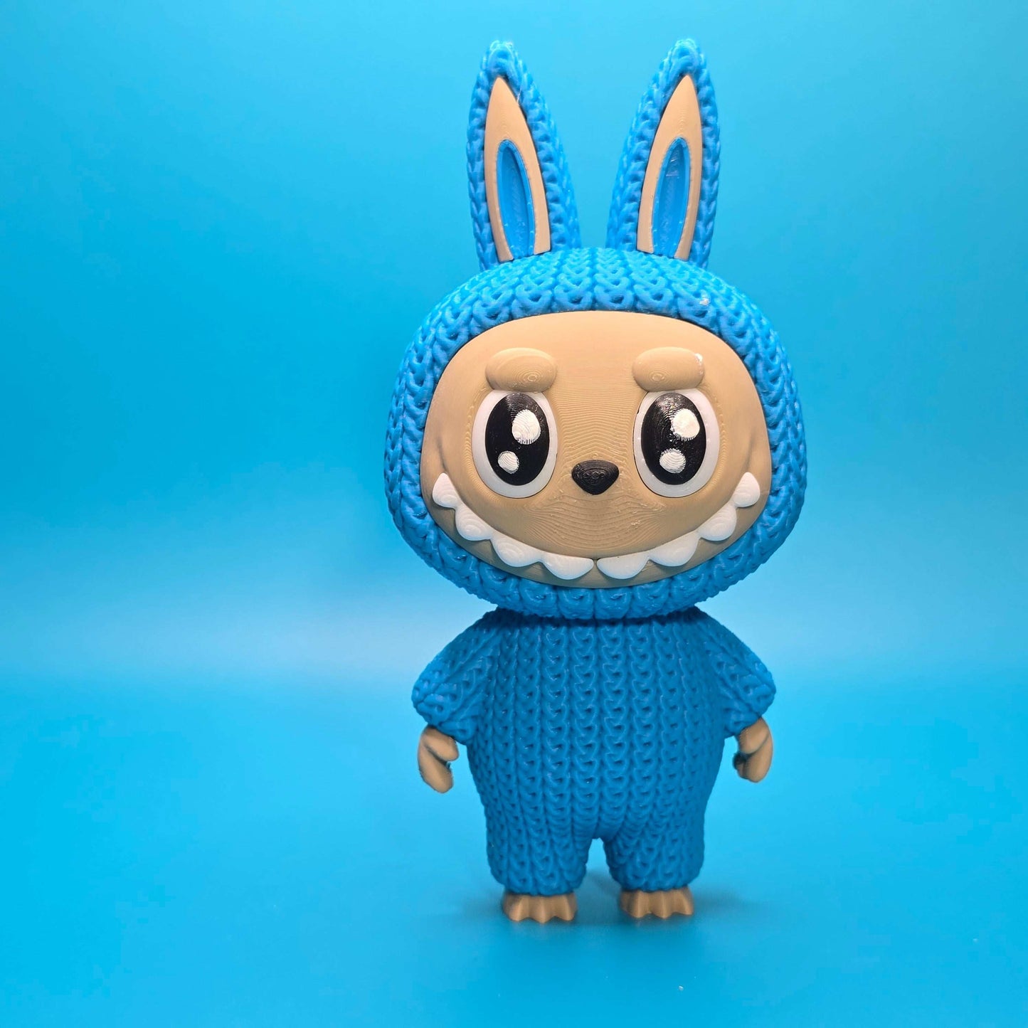 Bubu Monster | 3D Printed Knitted - Texture Figurine with Rotating Head - Impishly Yours