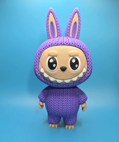 Bubu Monster | 3D Printed Knitted - Texture Figurine with Rotating Head - Impishly Yours