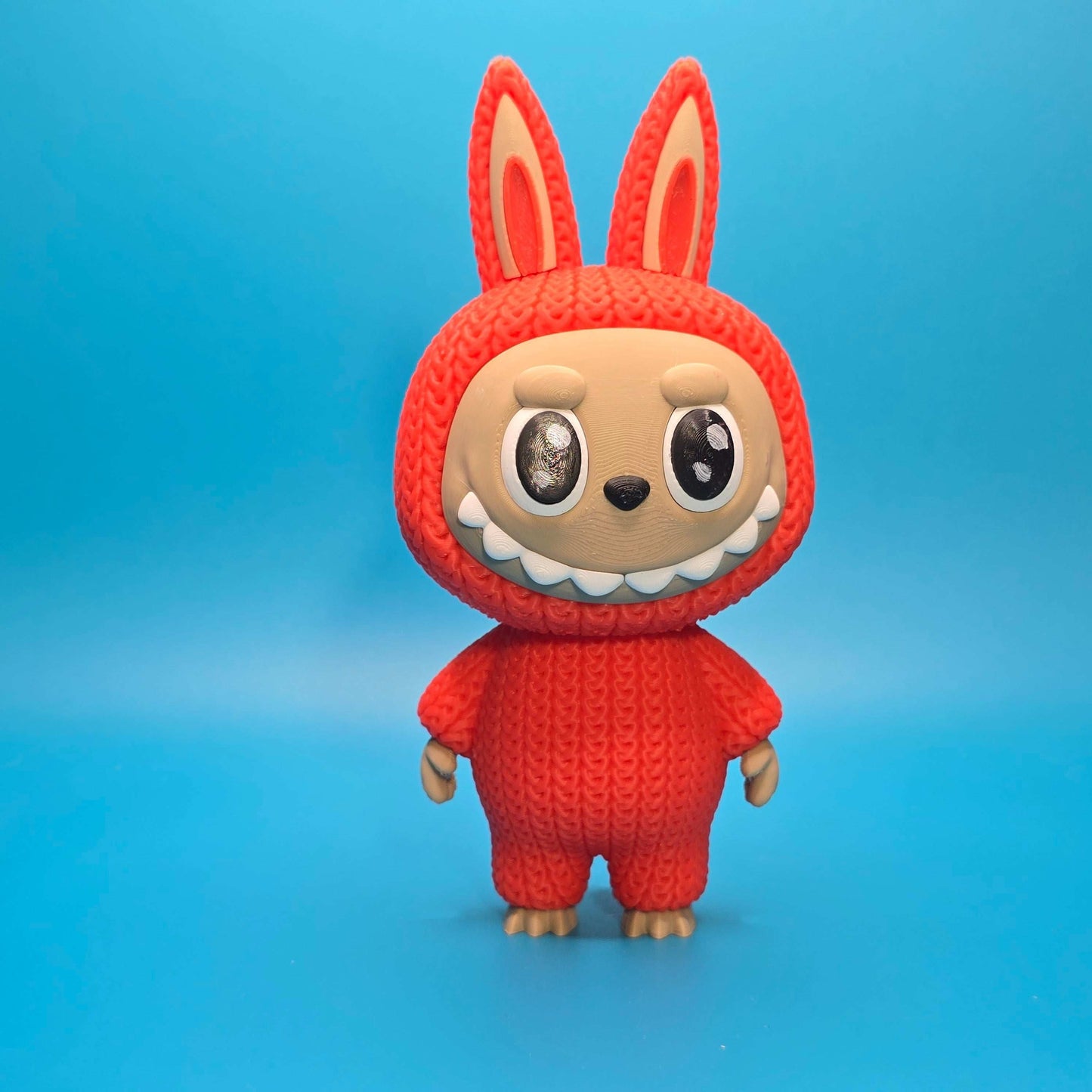 Bubu Monster | 3D Printed Knitted - Texture Figurine with Rotating Head - Impishly Yours