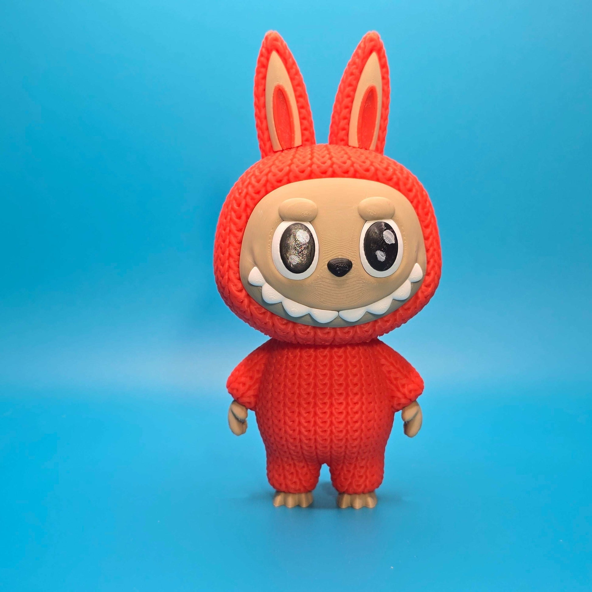 Bubu Monster | 3D Printed Knitted - Texture Figurine with Rotating Head - Impishly Yours