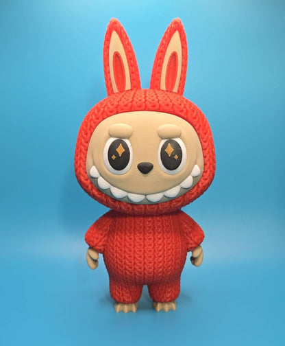 Bubu Monster | 3D Printed Knitted - Texture Figurine with Rotating Head - Impishly Yours