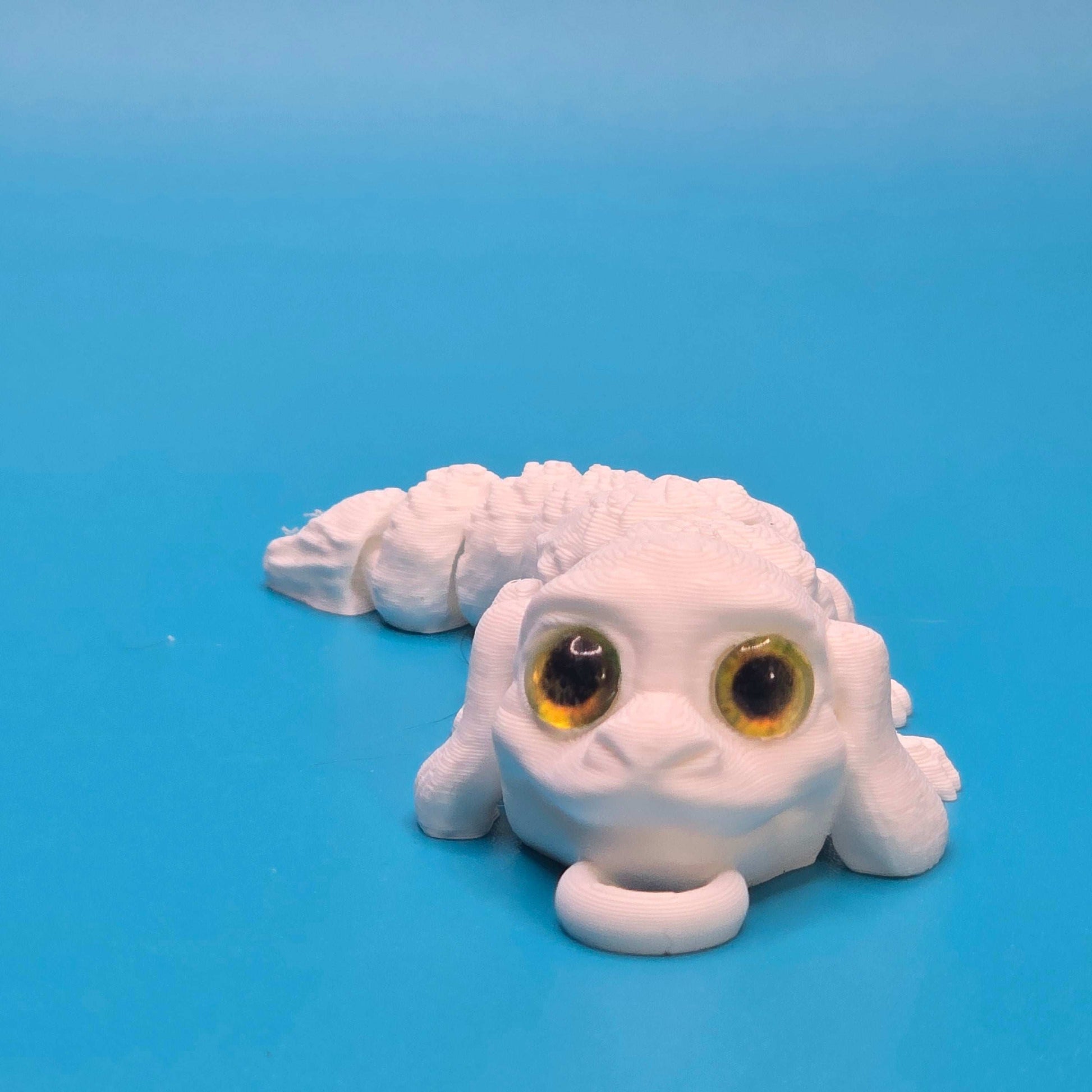 Creepy Cute Luck Dragon | 3D Printed Figurine or Keychain - Impishly Yours