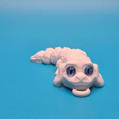 Creepy Cute Luck Dragon | 3D Printed Figurine or Keychain - Impishly Yours