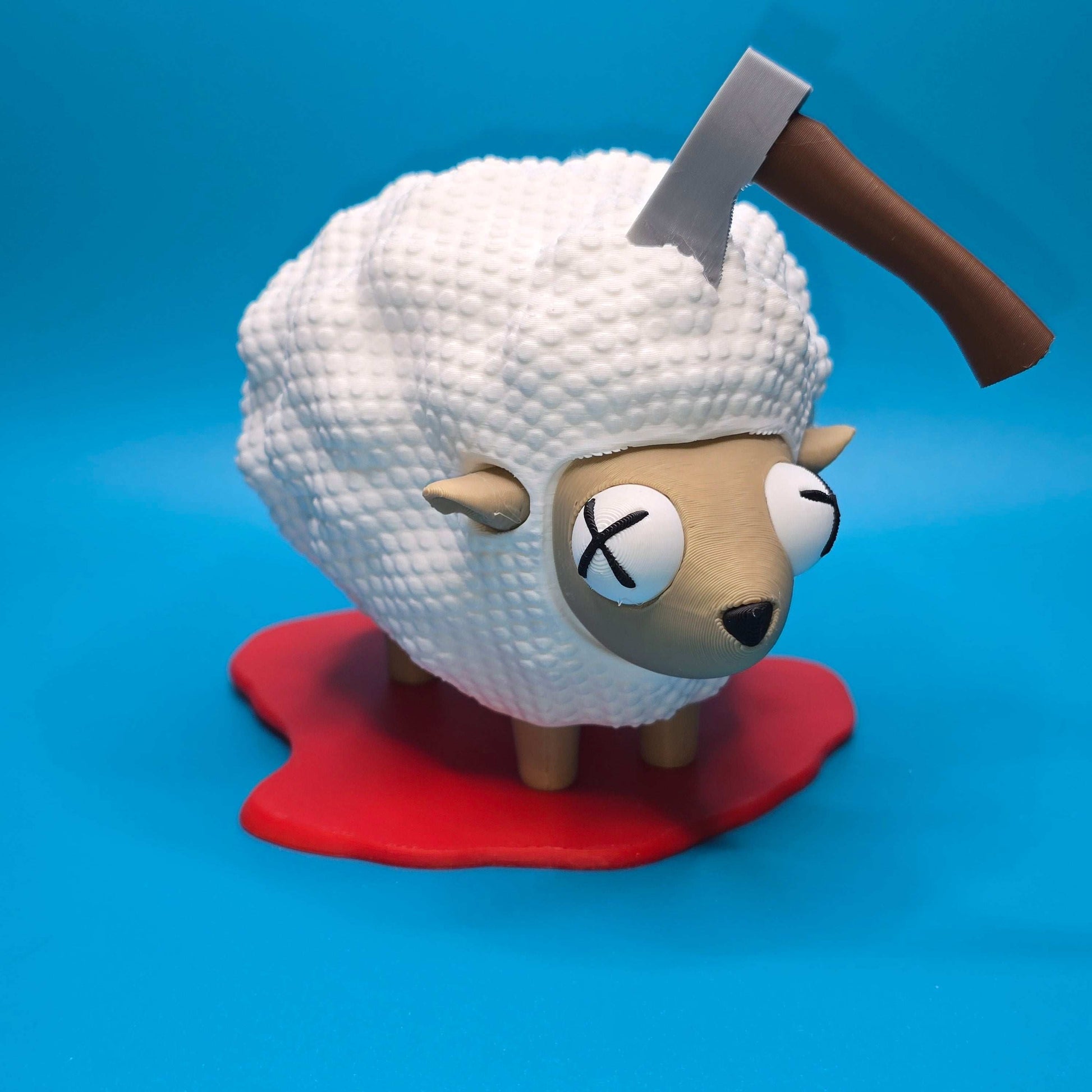 Fluffy the Sheep | 3D Printed Figurine from The Cute but Killed Collection - Impishly Yours