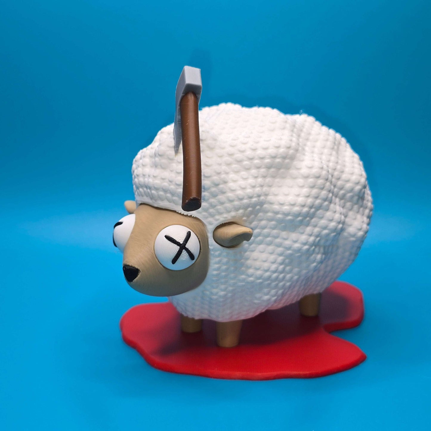 Fluffy the Sheep | 3D Printed Figurine from The Cute but Killed Collection - Impishly Yours