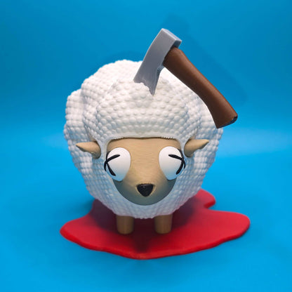 Fluffy the Sheep | 3D Printed Figurine from The Cute but Killed Collection - Impishly Yours