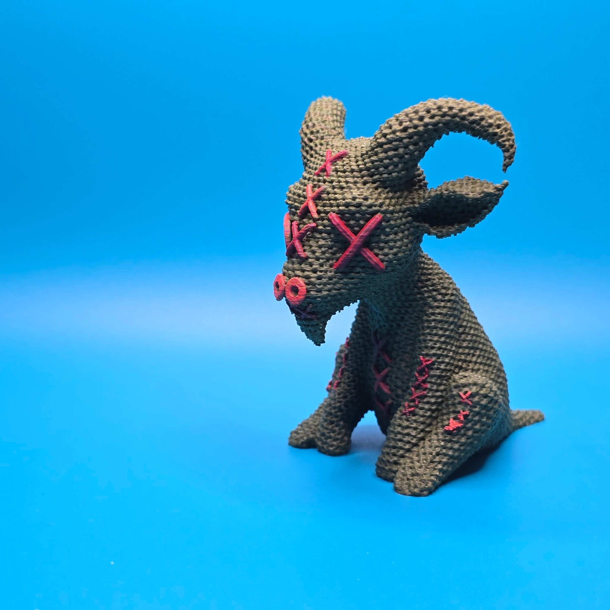 Gary the Goat | 3D Printed Stitchling Figurine - Impishly Yours