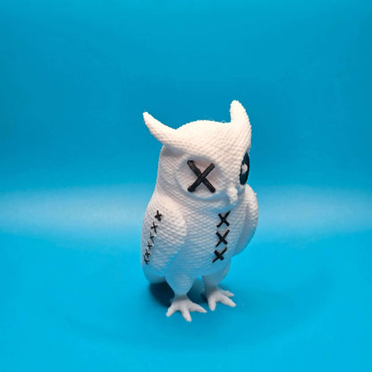 Hemlock the Owl | 3D Printed Stitchling Figurine - Impishly Yours
