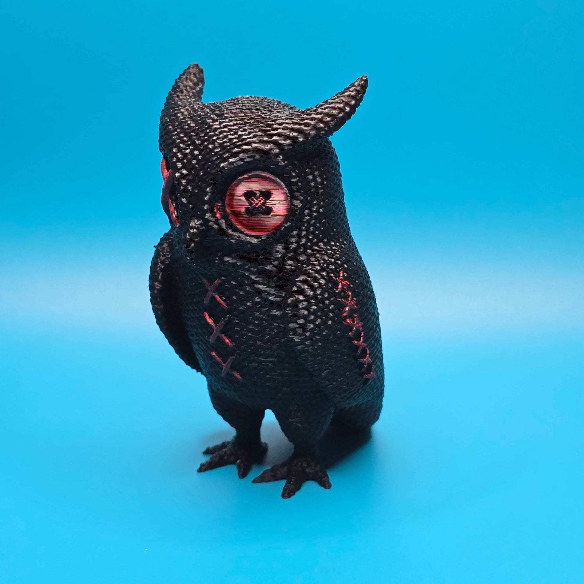 Hemlock the Owl | 3D Printed Stitchling Figurine - Impishly Yours