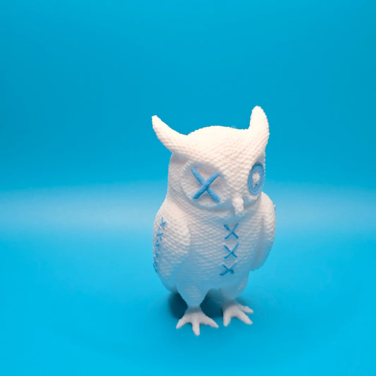 Hemlock the Owl | 3D Printed Stitchling Figurine - Impishly Yours