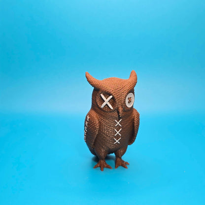 Hemlock the Owl | 3D Printed Stitchling Figurine - Impishly Yours