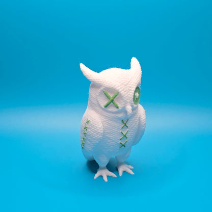 Hemlock the Owl | 3D Printed Stitchling Figurine - Impishly Yours