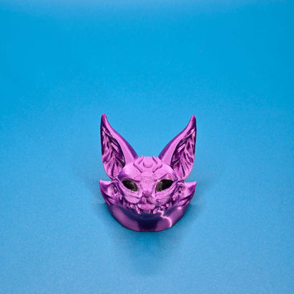 Kitsune Spirit Magnet | 3D Printed Mythical Decor Figurine - Impishly Yours