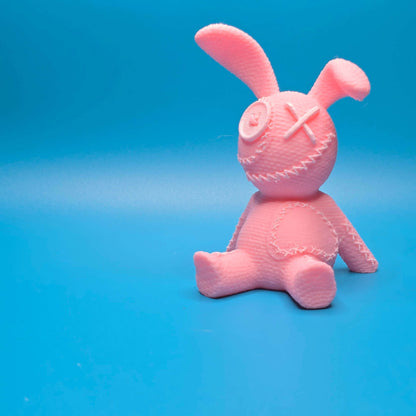 Needlebun the Bunny | 3D Printed Stitchling Figurine - Impishly Yours