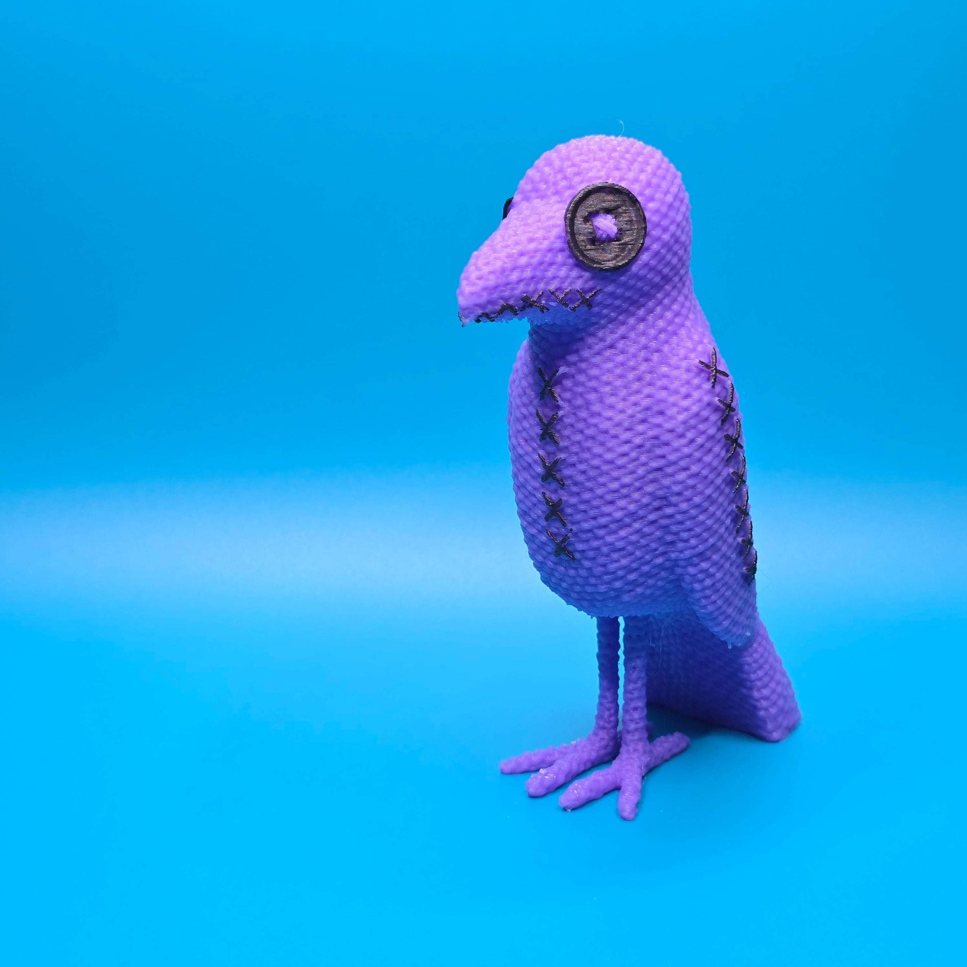 Nevermore the Raven | 3D Printed Stitchling Figurine - Impishly Yours