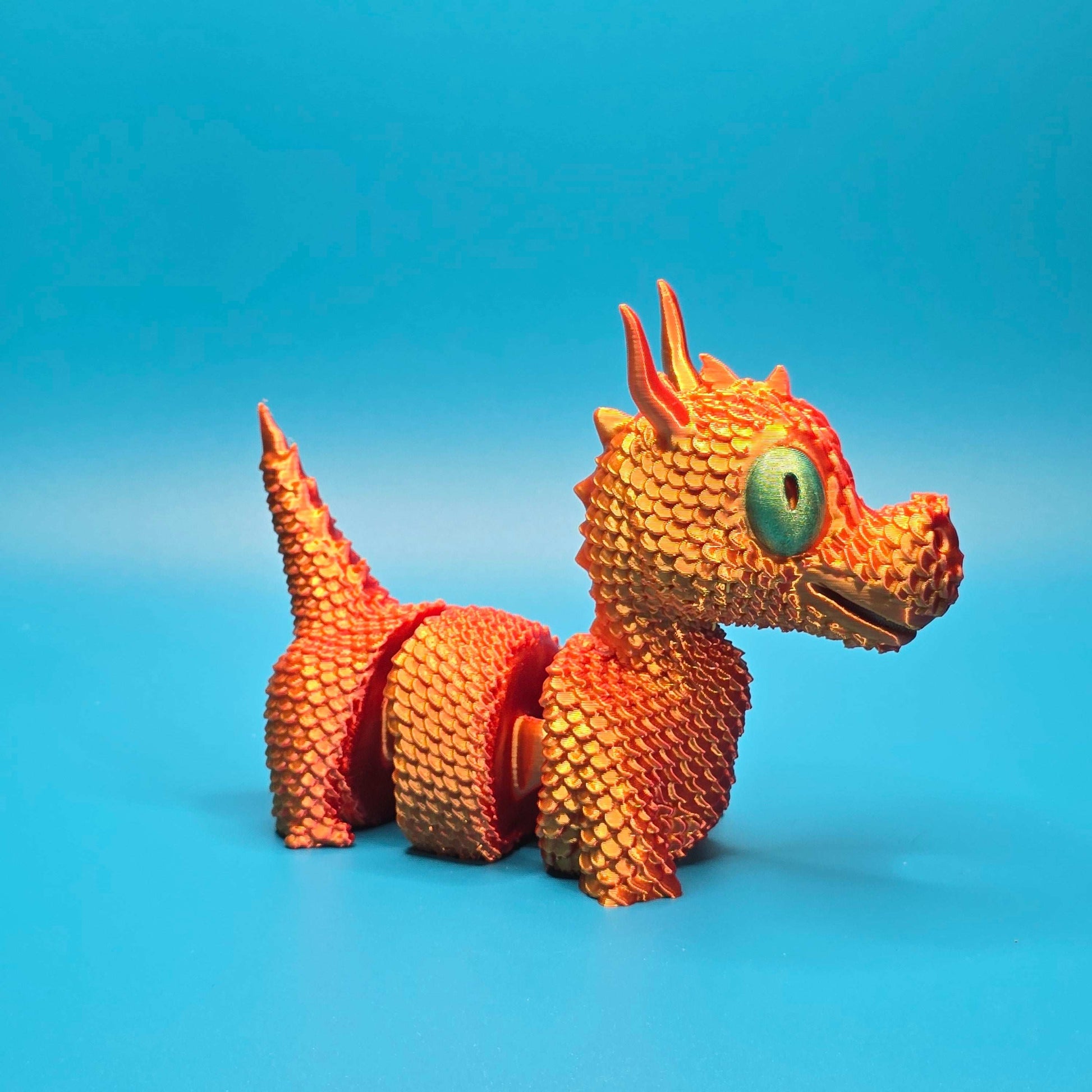Niblet the Emberkin | Articulated 3D Printed Dragon Figurine - Impishly Yours