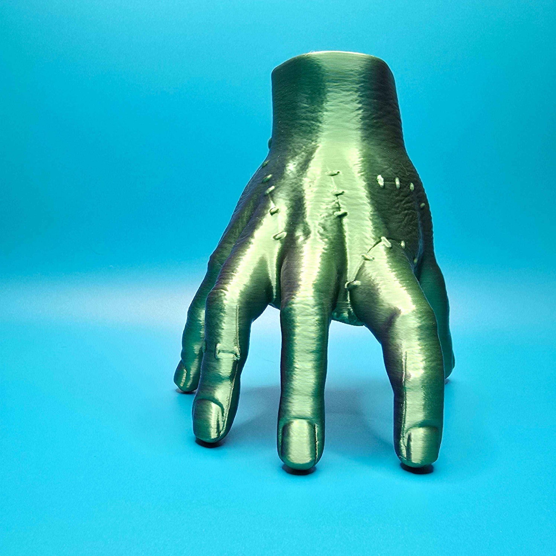 Palm of the Forgotten | 3D Printed Hand with Skull Figurine - Impishly Yours