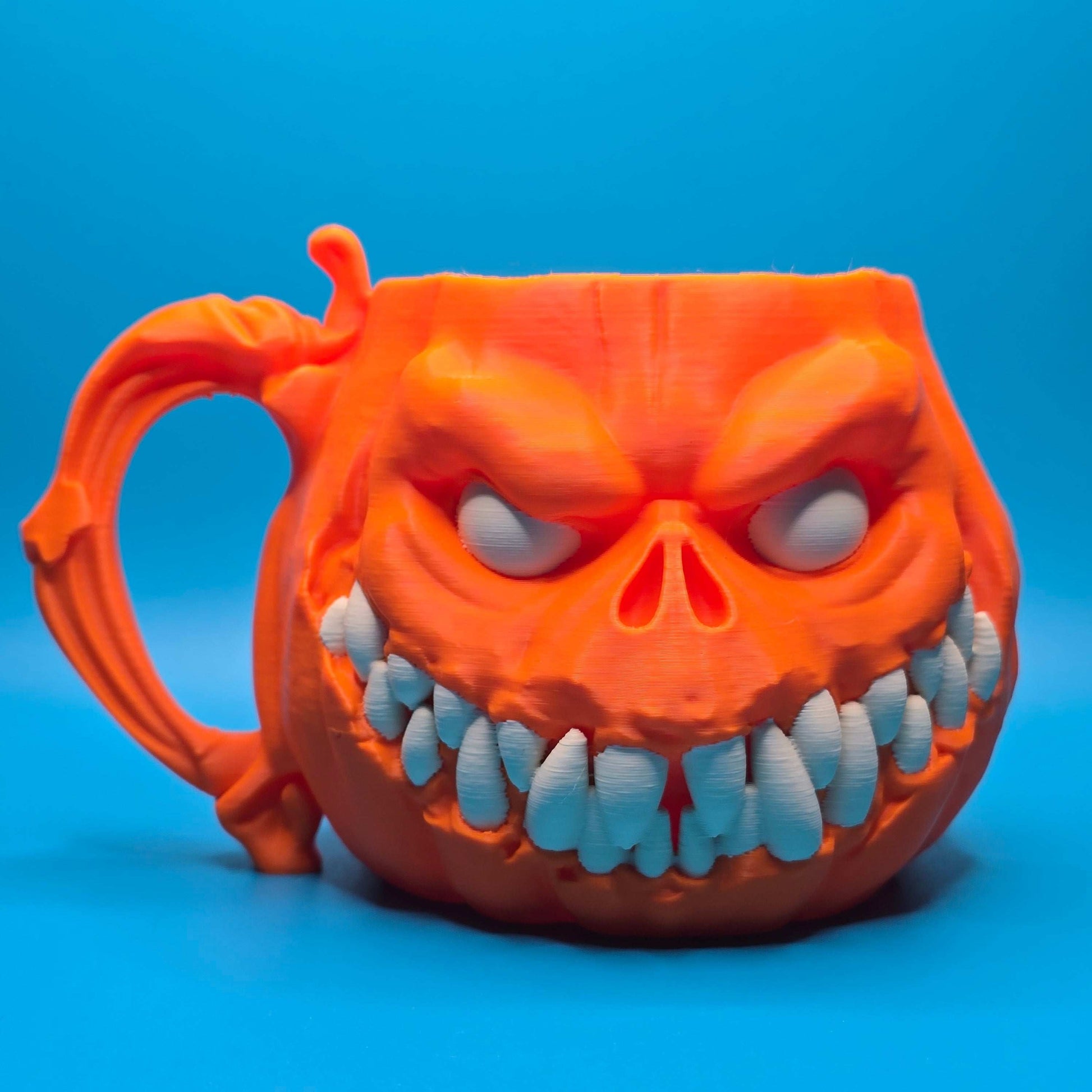 Pumpkin Mug | 3D Printed Creepy - Cute Drinkware - Impishly Yours