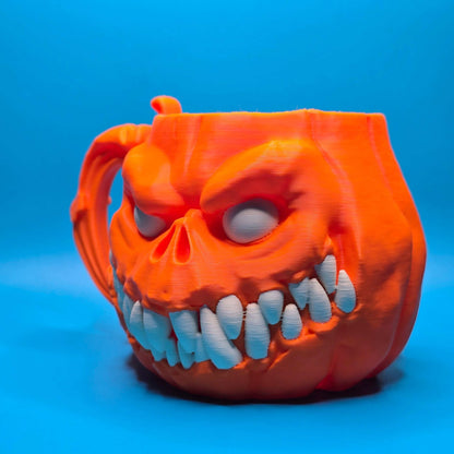 Pumpkin Mug | 3D Printed Creepy - Cute Drinkware - Impishly Yours