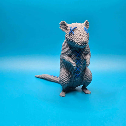 Ratley the Rat | 3D Printed Stitchling Figurine - Impishly Yours