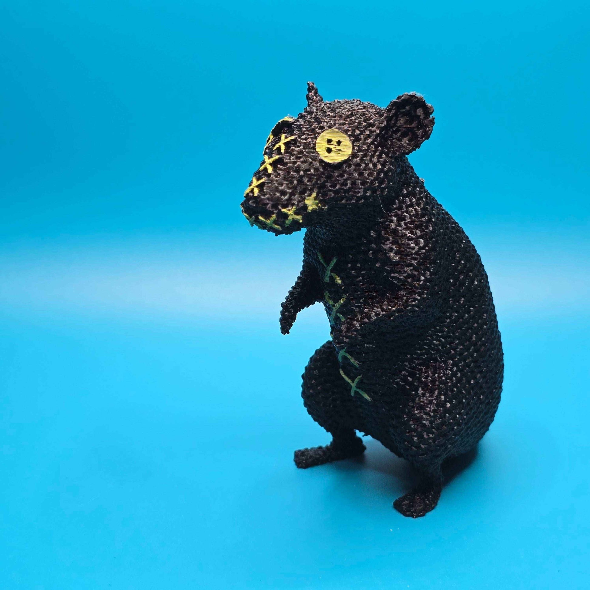 Ratley the Rat | 3D Printed Stitchling Figurine - Impishly Yours