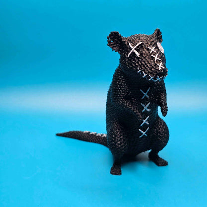 Ratley the Rat | 3D Printed Stitchling Figurine - Impishly Yours
