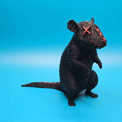 Ratley the Rat | 3D Printed Stitchling Figurine - Impishly Yours