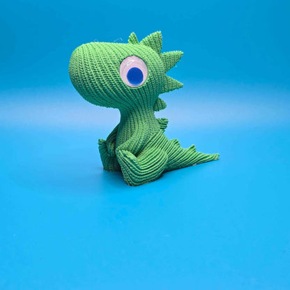 Rex the T - Rex | Cute Knitted 3D Printed Figurine - Impishly Yours