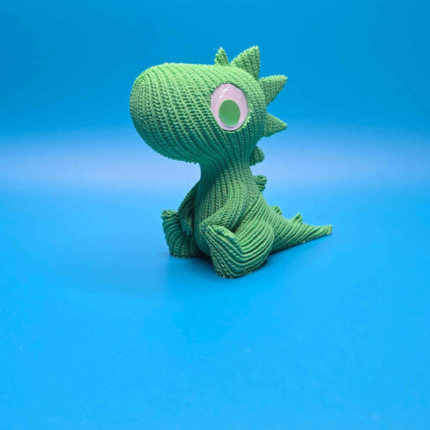 Rex the T - Rex | Cute Knitted 3D Printed Figurine - Impishly Yours