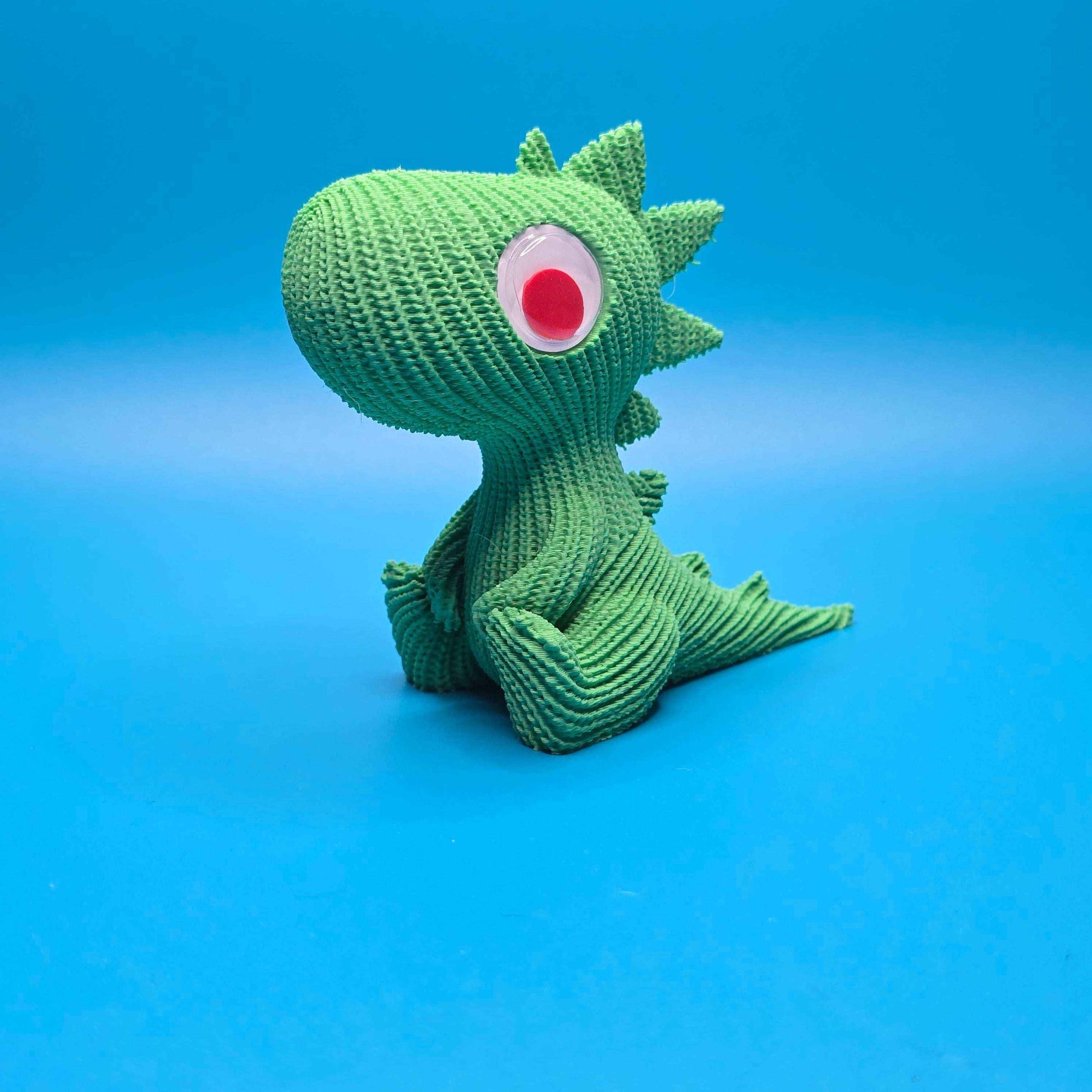Rex the T - Rex | Cute Knitted 3D Printed Figurine - Impishly Yours