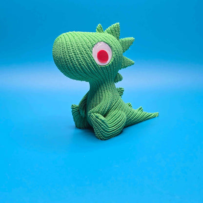 Rex the T - Rex | Cute Knitted 3D Printed Figurine - Impishly Yours