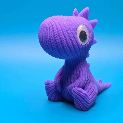 Rex the T - Rex | Cute Knitted 3D Printed Figurine - Impishly Yours