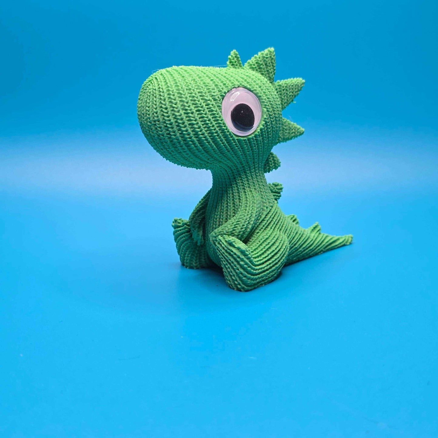 Rex the T - Rex | Cute Knitted 3D Printed Figurine - Impishly Yours
