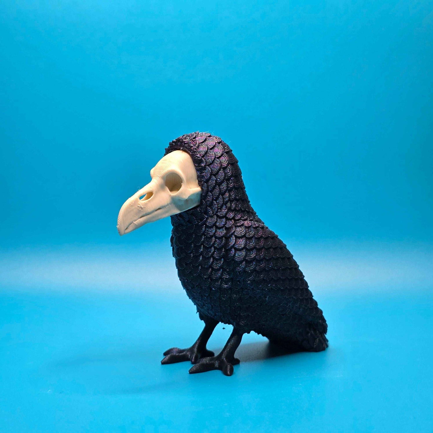 Scully the Crow | 3D Printed Stitchling Figurine - Impishly Yours