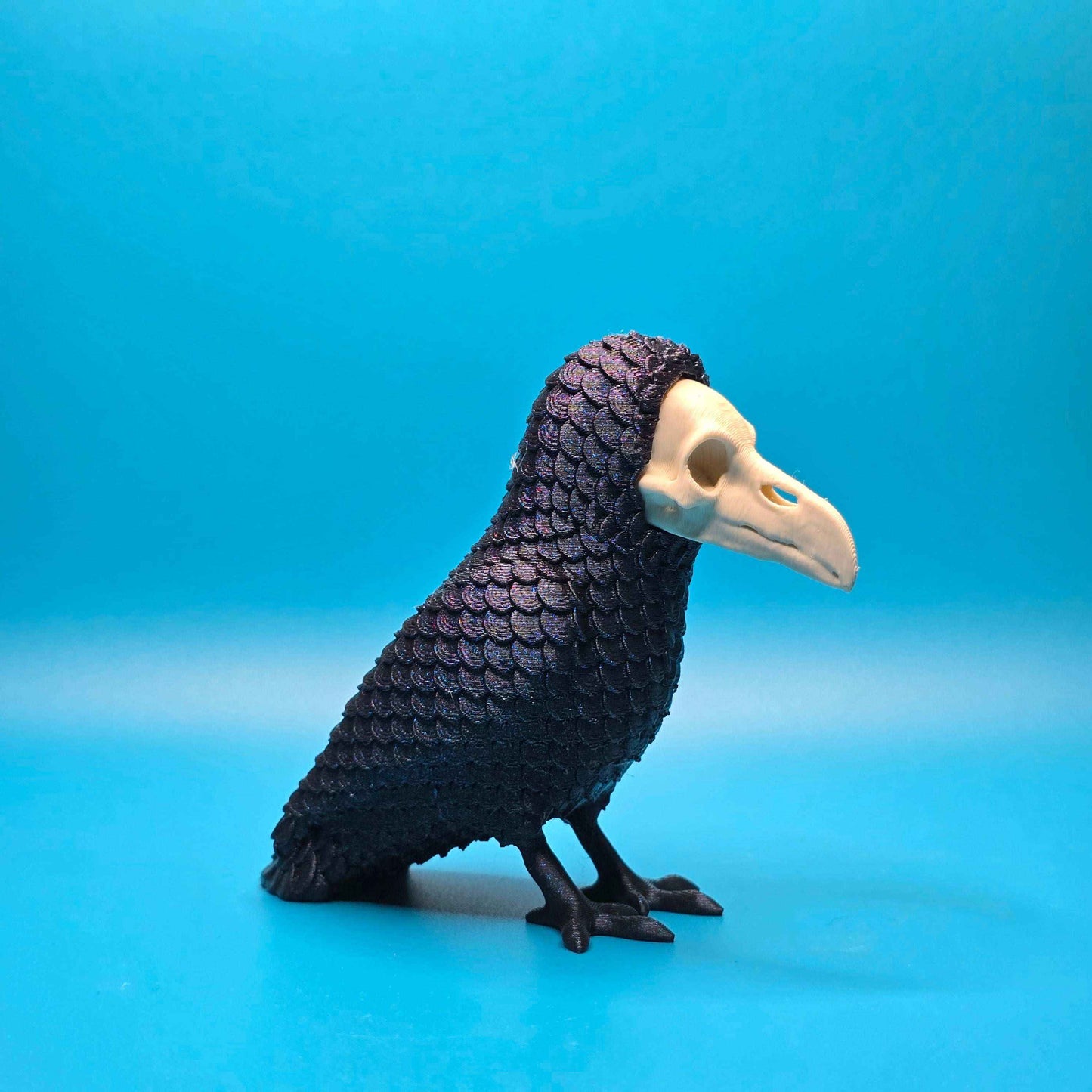 Scully the Crow | 3D Printed Stitchling Figurine - Impishly Yours