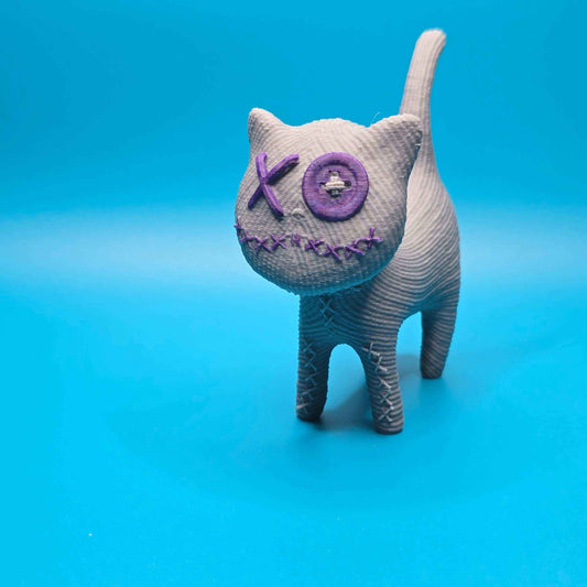 Sewphisto the Cat | 3D Printed Stitchling Figurine - Impishly Yours