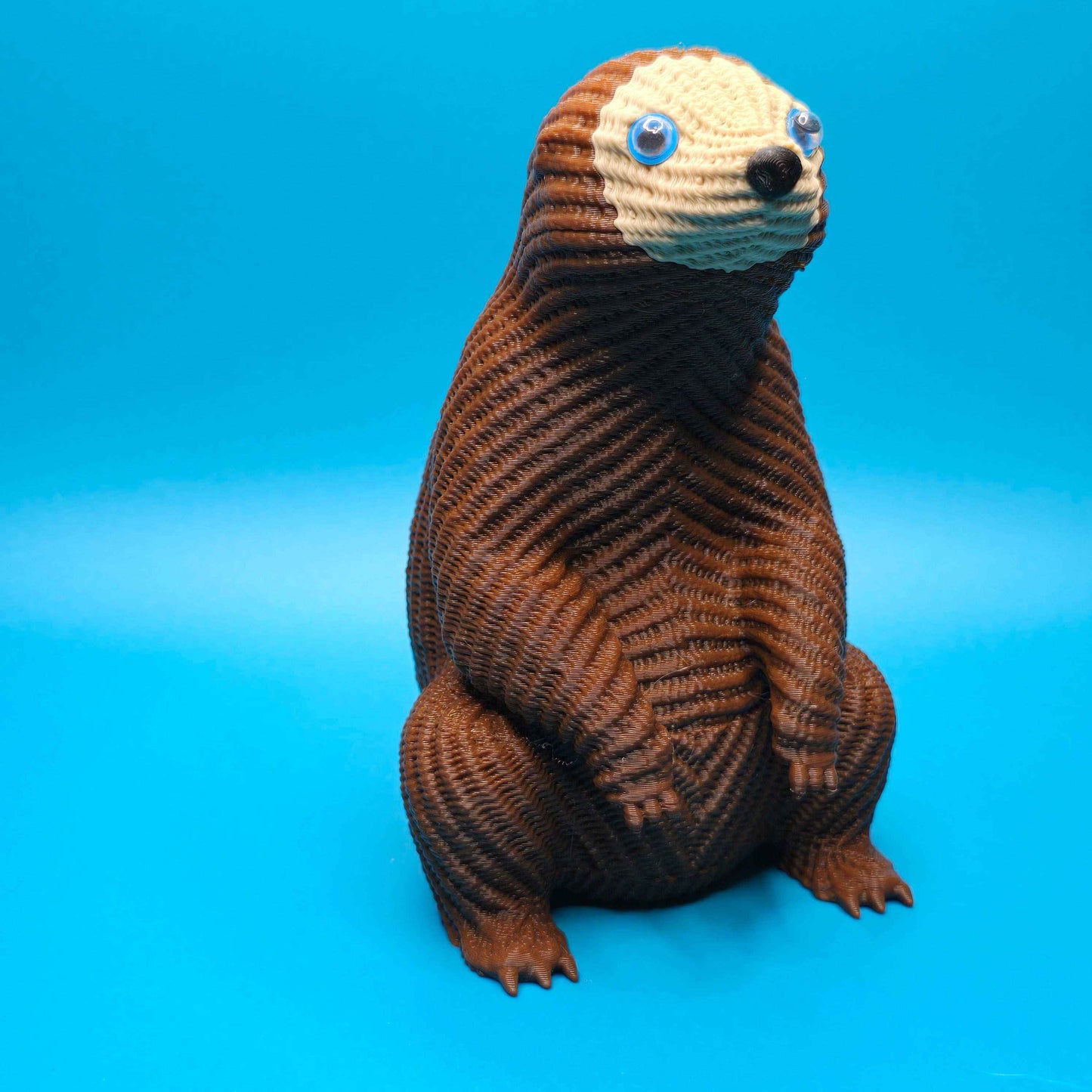 Slowbert the Sloth | Cute Knitted 3D Printed Figurine - Impishly Yours